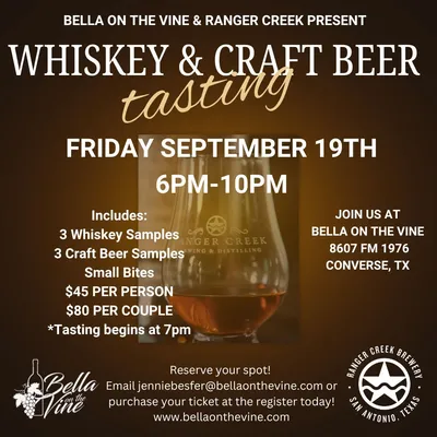 Whiskey & Craft Beer Tasting